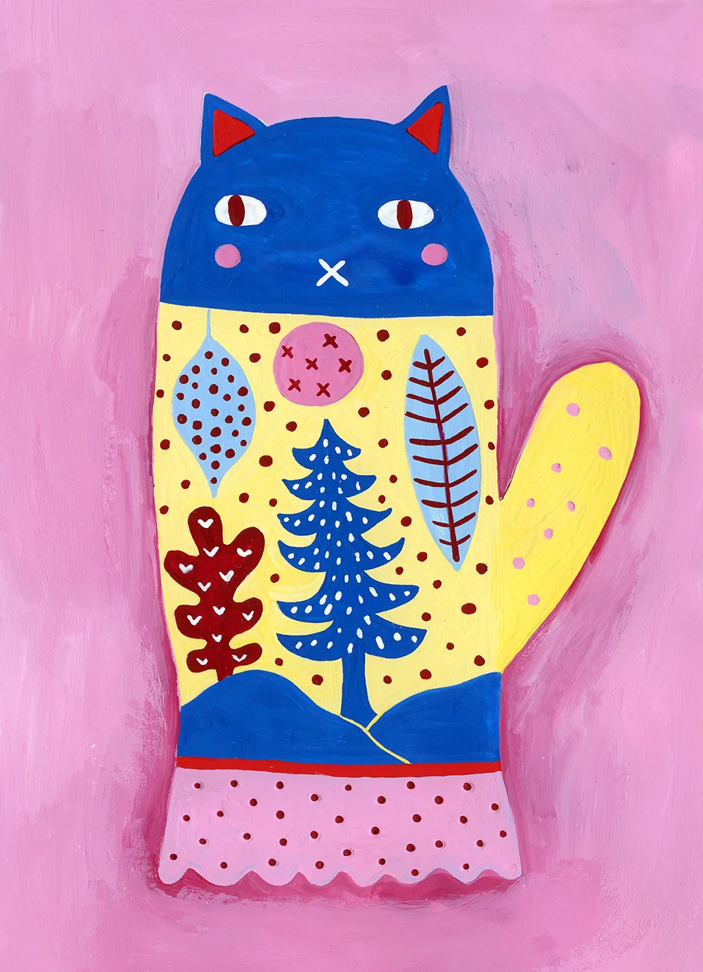 Art Menagerie 2018 Lilla Rogers Christmas cat by Marenthe.jpg