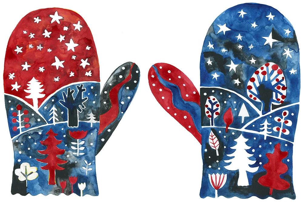 Art Menagerie 2018 Lilla Rogers Christmas Mittens by Marenthe.jpg