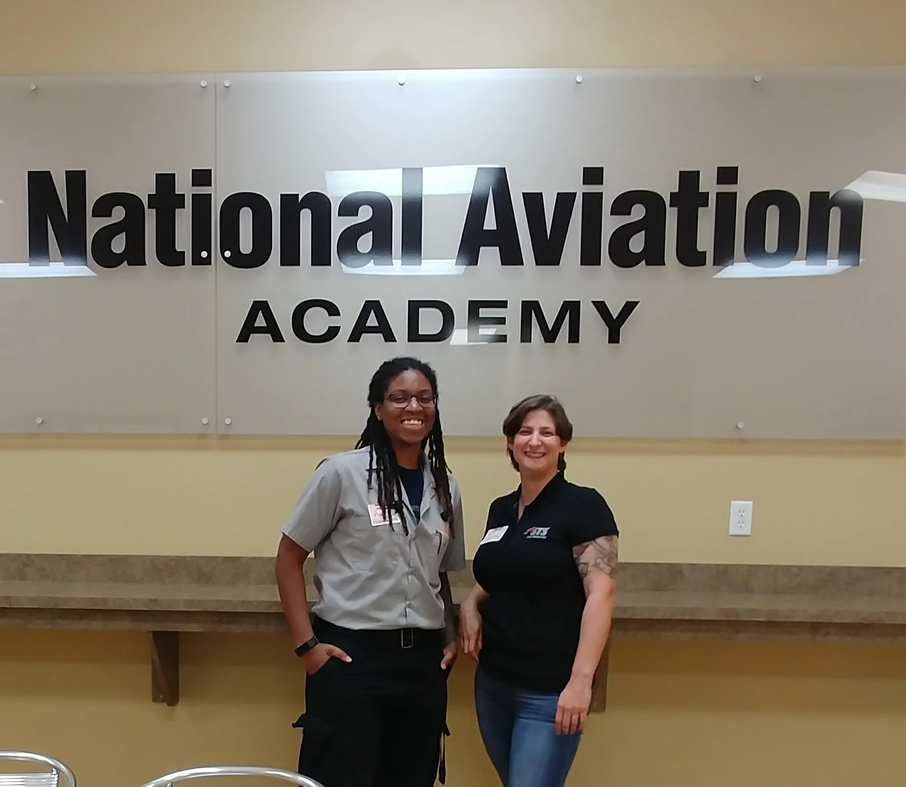 Reese Scott and Stacey Rudser visit NAA
