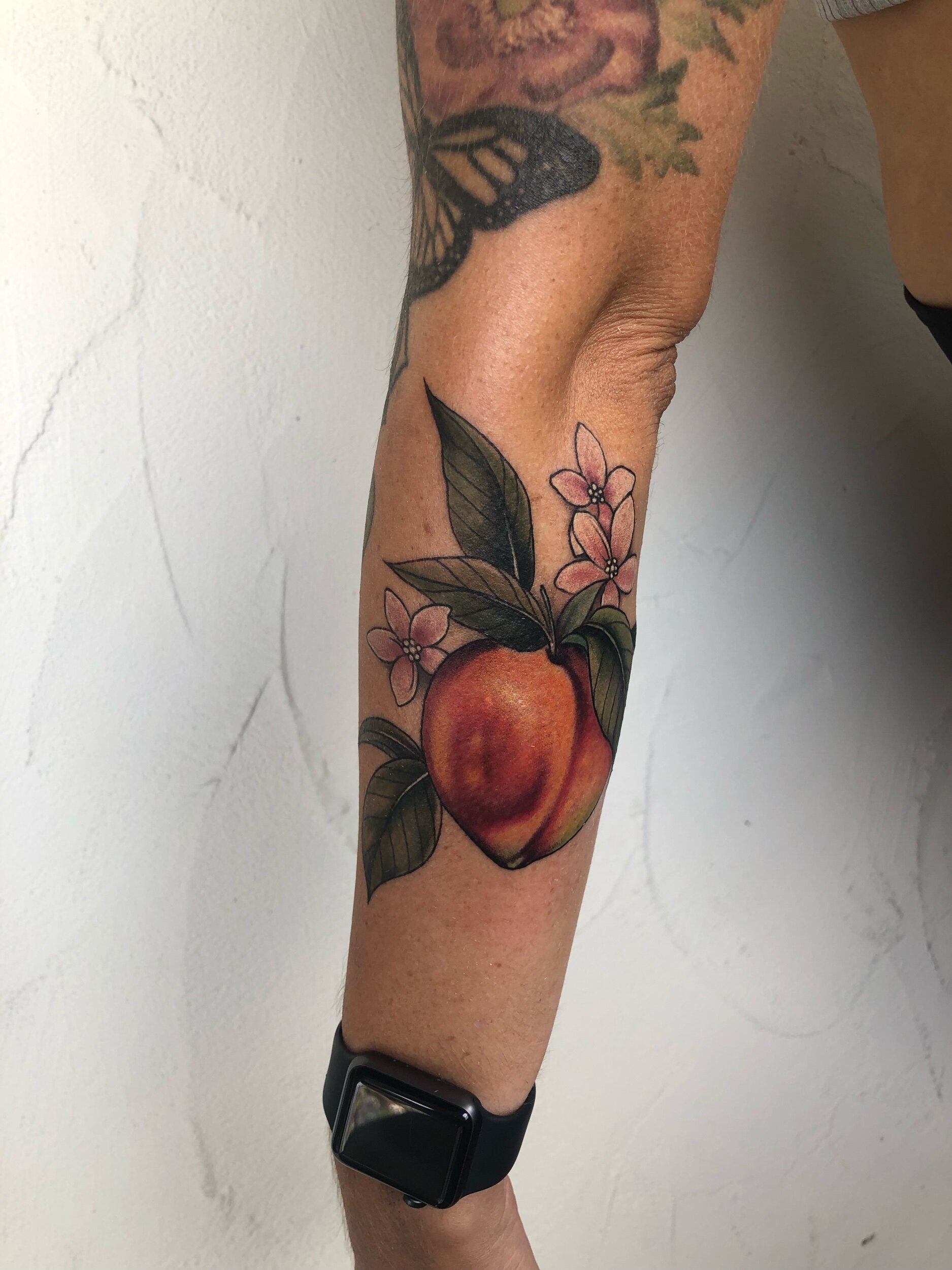 Color Theory Tattoo  Peach and dagger tattoo by middleearthsminion   Facebook