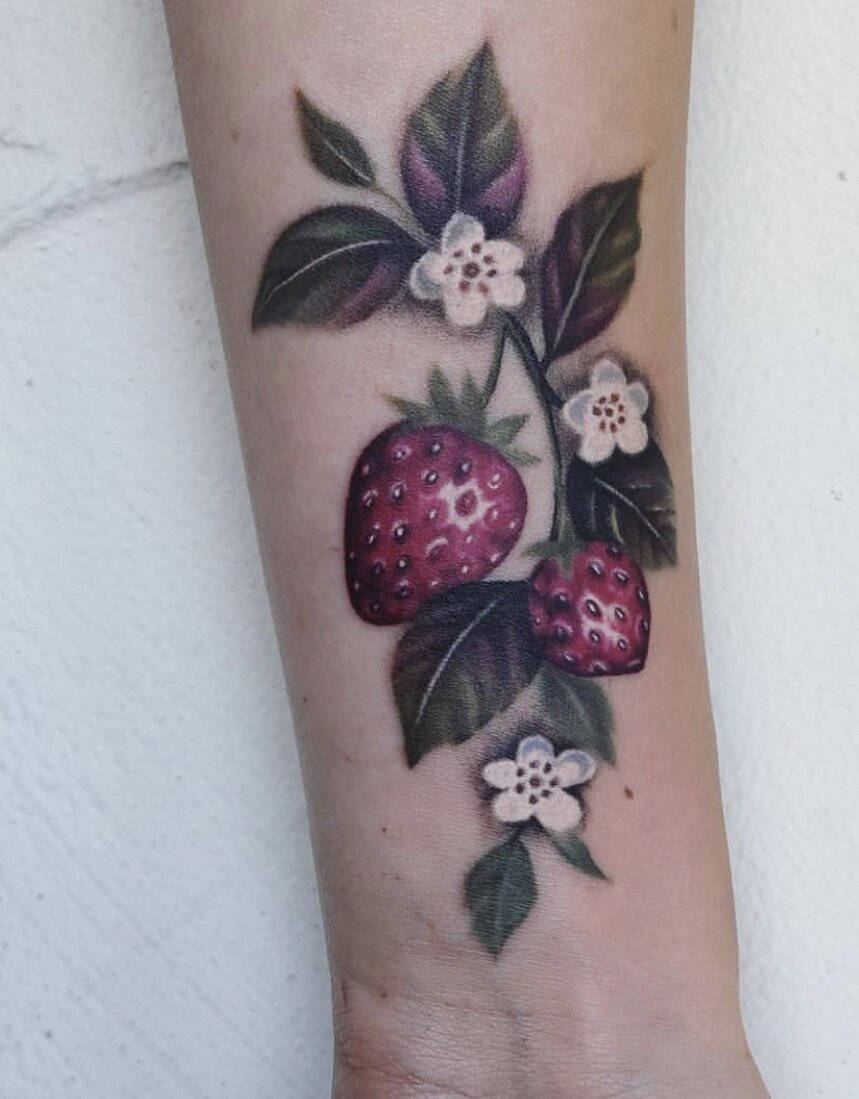 Discover more than 67 neo traditional strawberry tattoo best - in ...
