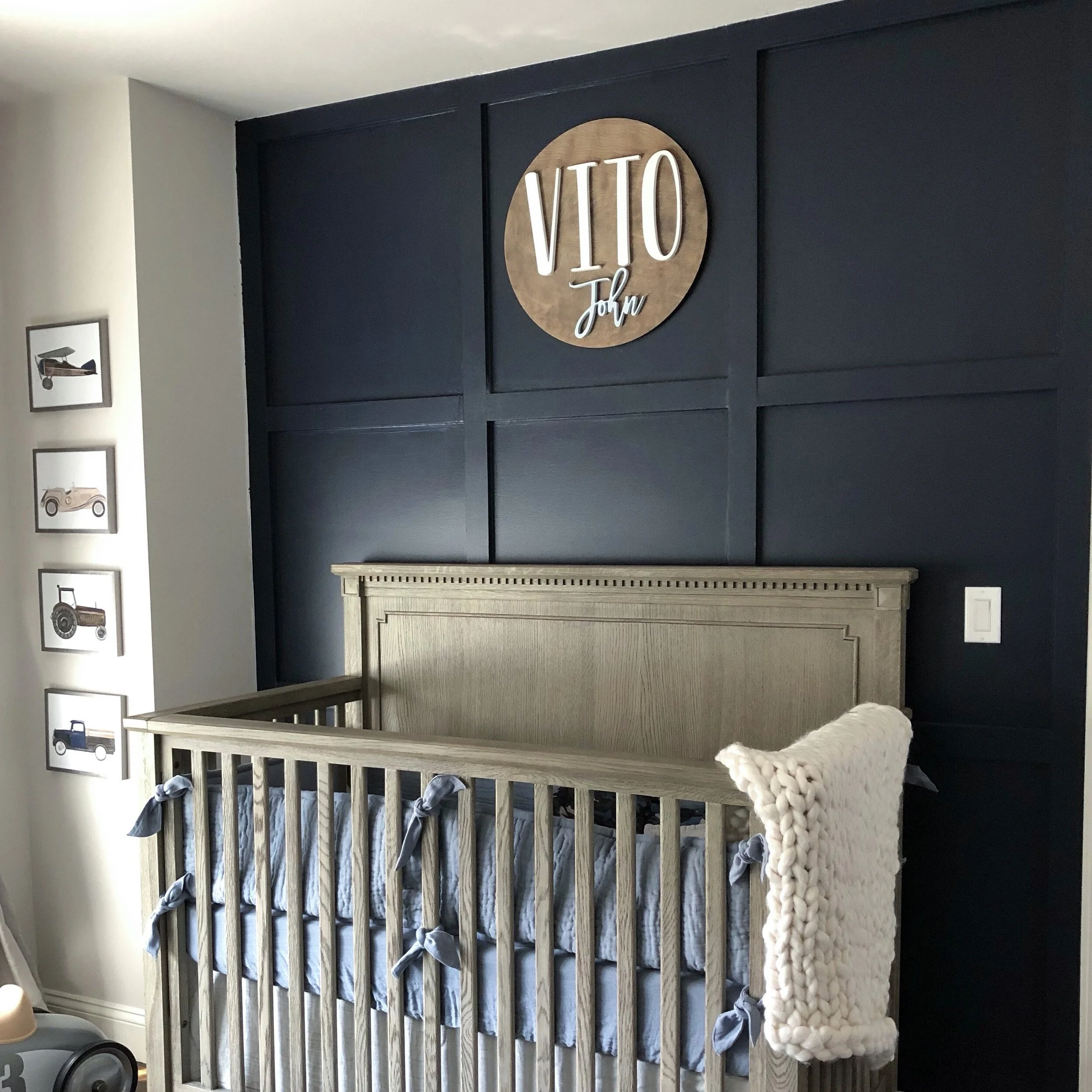 Wooden Nursery Name Sign