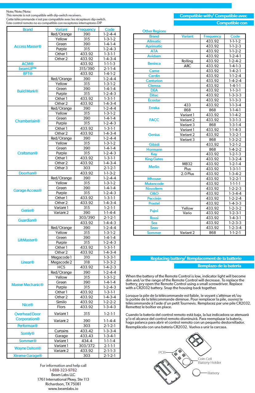 Beam Remote Codes: Guide To Program Beam Universal Remote  