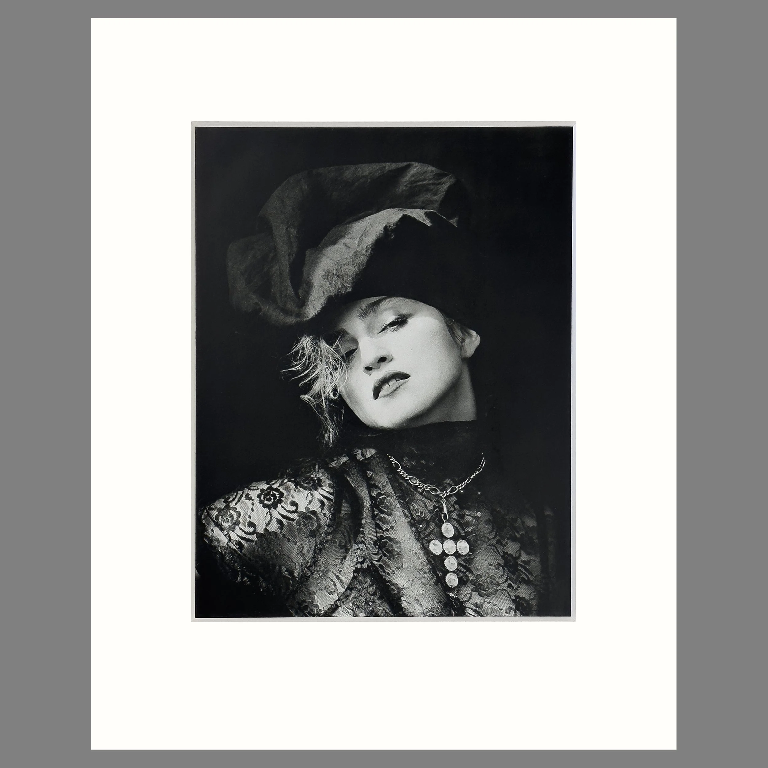 Madonna, New York City, 1984 - Herb Ritts Photograph - Matted Print 16 x 20 Inches (Copy)