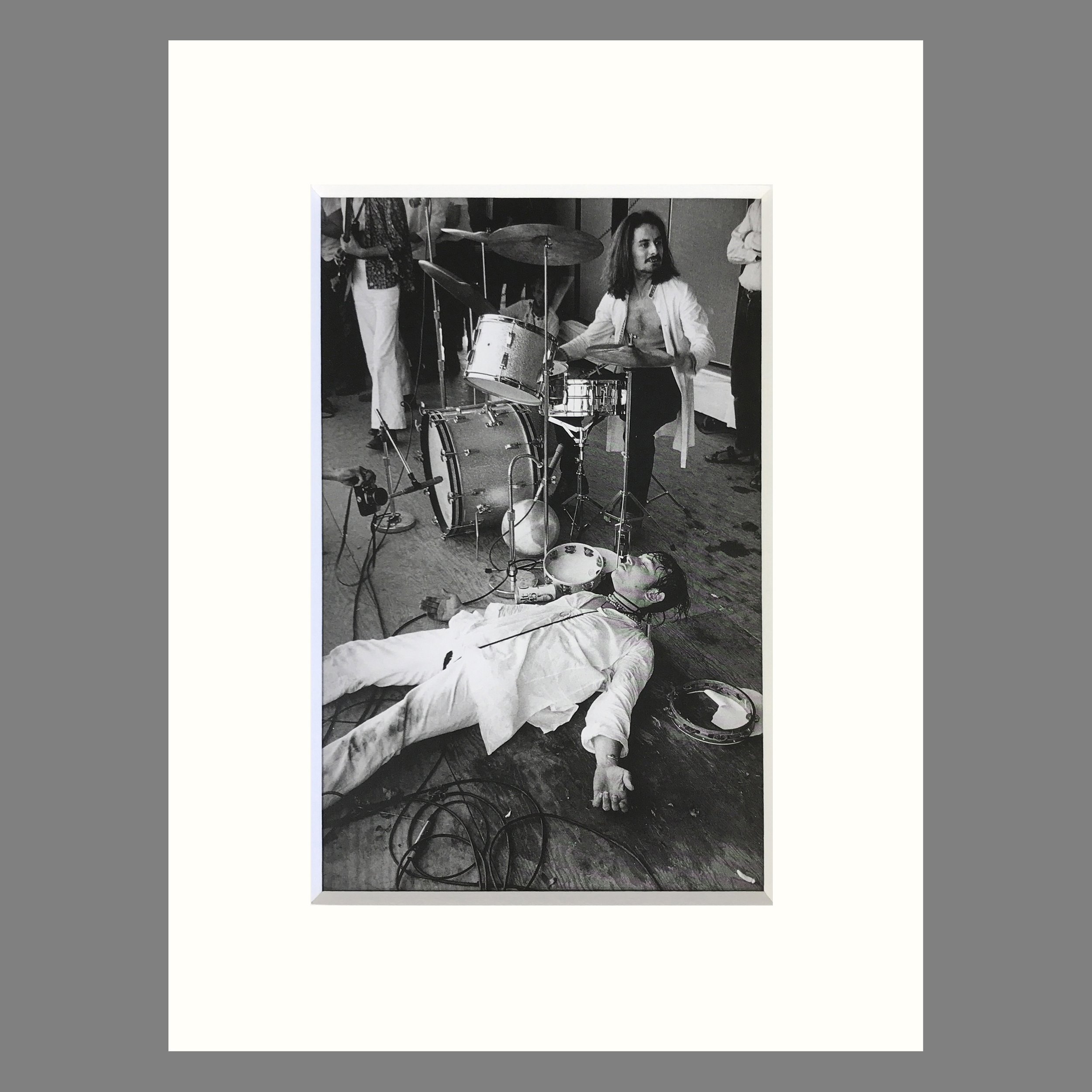 Eric Burdon, Hot Newport Pop, 1968, Drenched by Roadies - Jim Marshall Photograph - Matted Print 9 x 12 inches