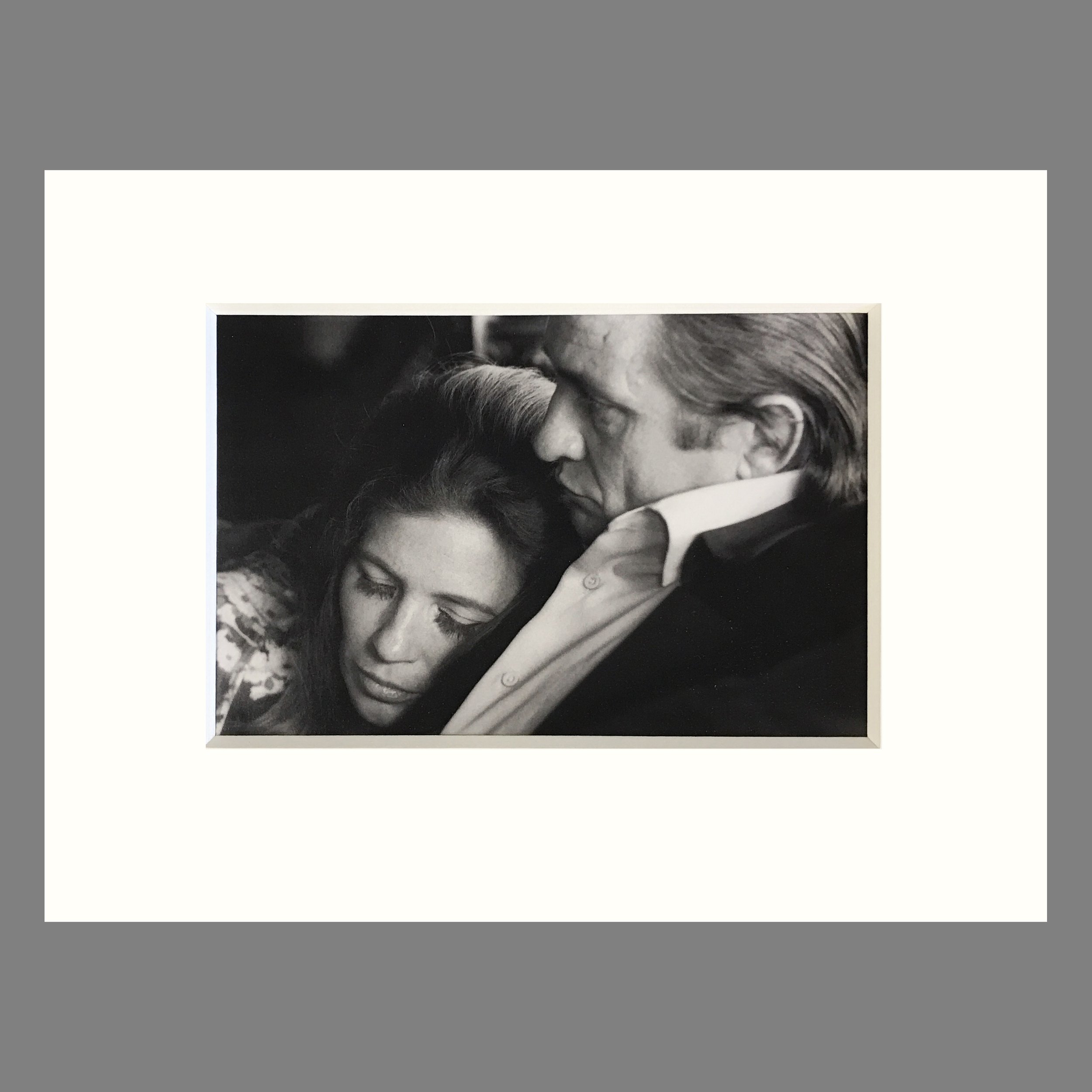 June Carter and Johnny Cash, Hendersonville, TN 1969 - Jim Marshall Photograph - Matted Print 9 x 12 inches