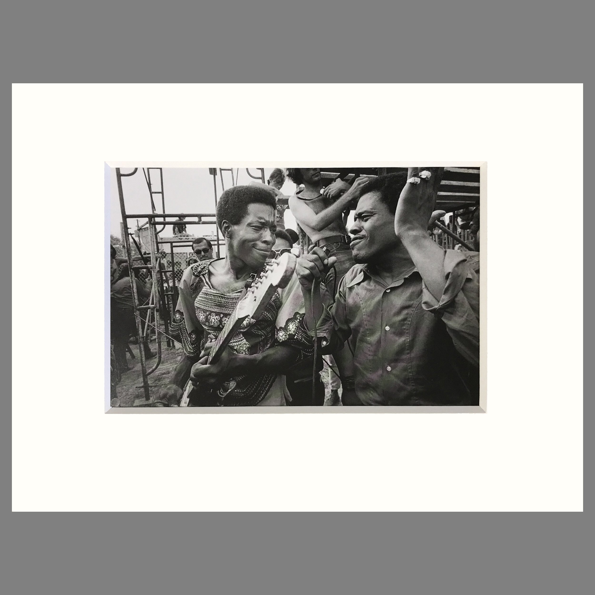 Buddy Guy and Junior Wells, Ann Arbor Blues Festival 1969 - Jim Marshall Photograph - Matted Print 9 x 12 inches