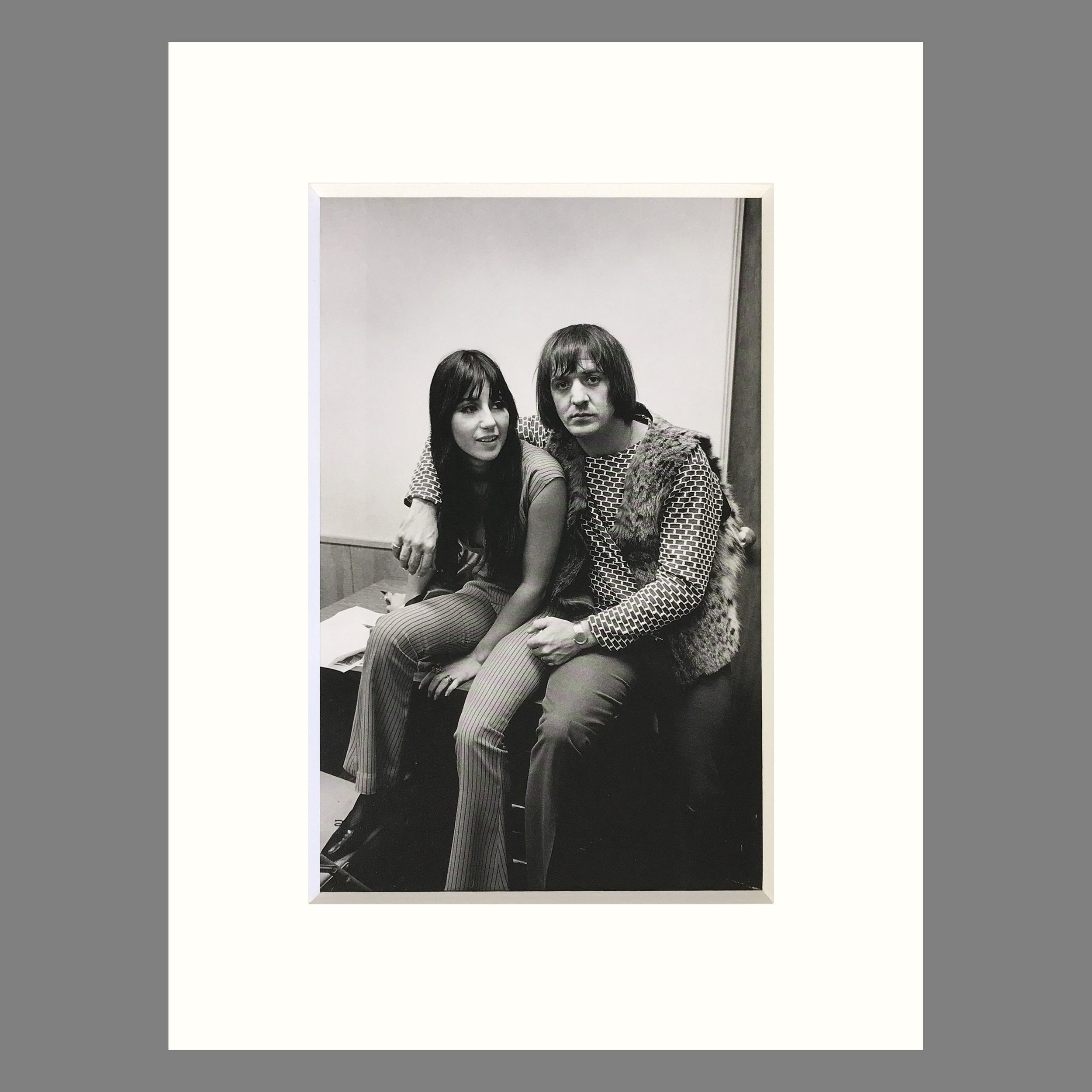 Sonny & Cher, Cow Palace, San Francisco 1965 - Jim Marshall Photograph - Matted Print 9 x 12 inches