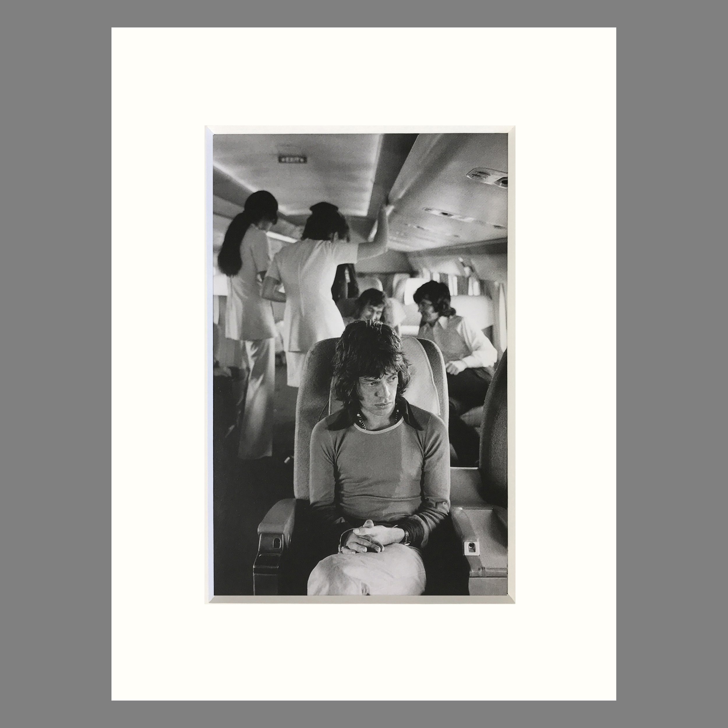 Mick Jagger, American Tour, 1972 - Jim Marshall Photograph - Matted Print 9 x 12 inches