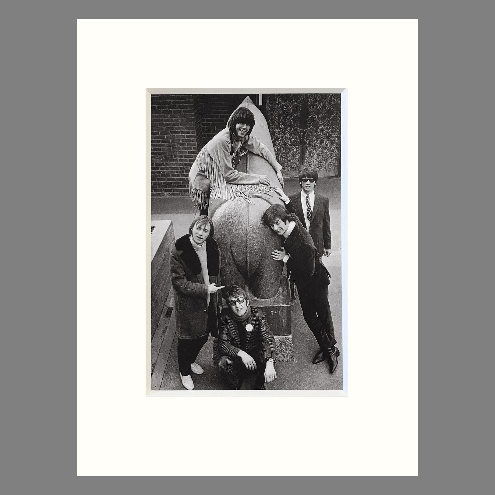 Buffalo Springfield, Ghiradelli Square, San Francisco, 1968 - Jim Marshall Photograph - 9 x 12 Matted Print