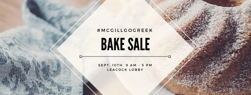 McGill Go Greek Bake Sale