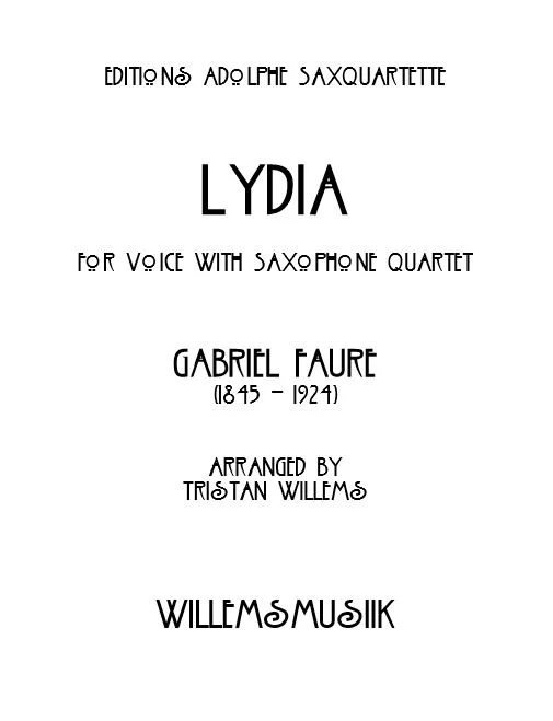 Fauré/Willems - Lydia