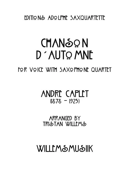Caplet/Willems - Chanson d'Automne