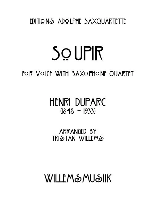 Duparc/Willems - Soupir