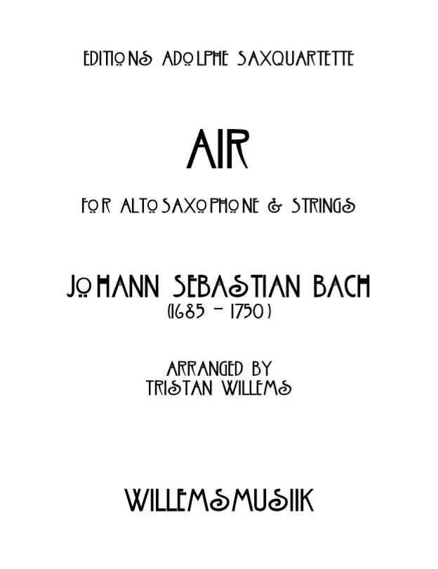 Bach, J.S./Willems - Air