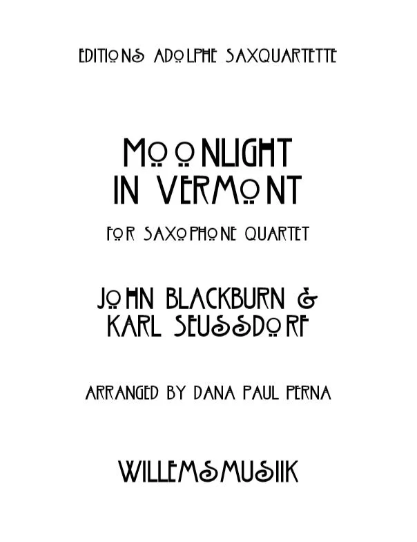 Blackburn and Seussdorf - Moonlight in Vermont