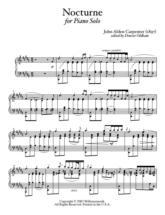 Carpenter, John Alden - Nocturne