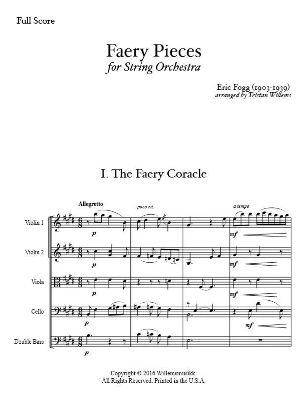 Fogg/Willems - Faery Pieces