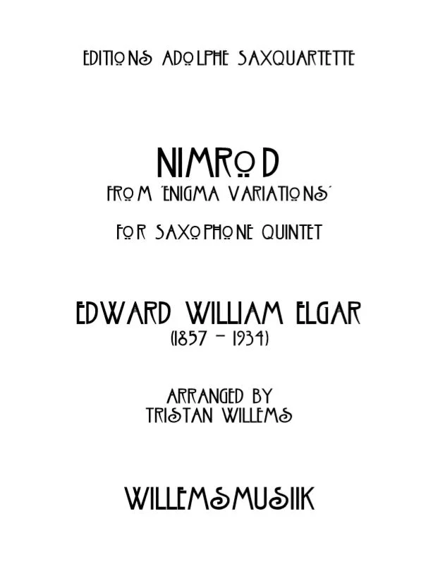 Elgar/Willems - Nimrod from 'Enigma Variations'