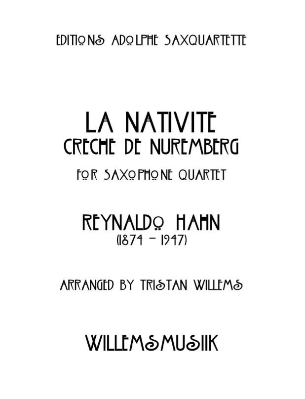 Hahn/Willems - La Nativité (Creche de Nuremberg)