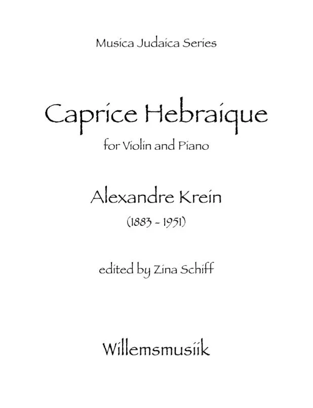 Alexandre Krein - Caprice Hebraique