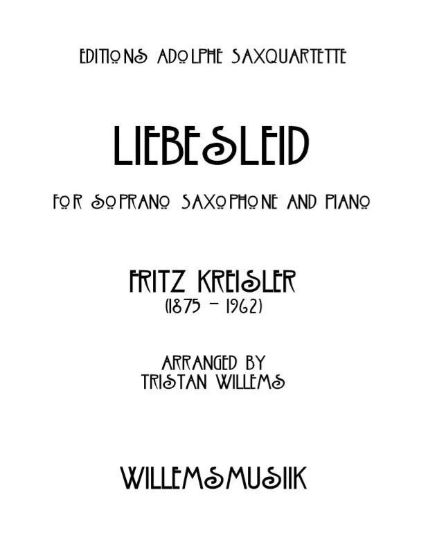 Kreisler/Willems - Liebesleid