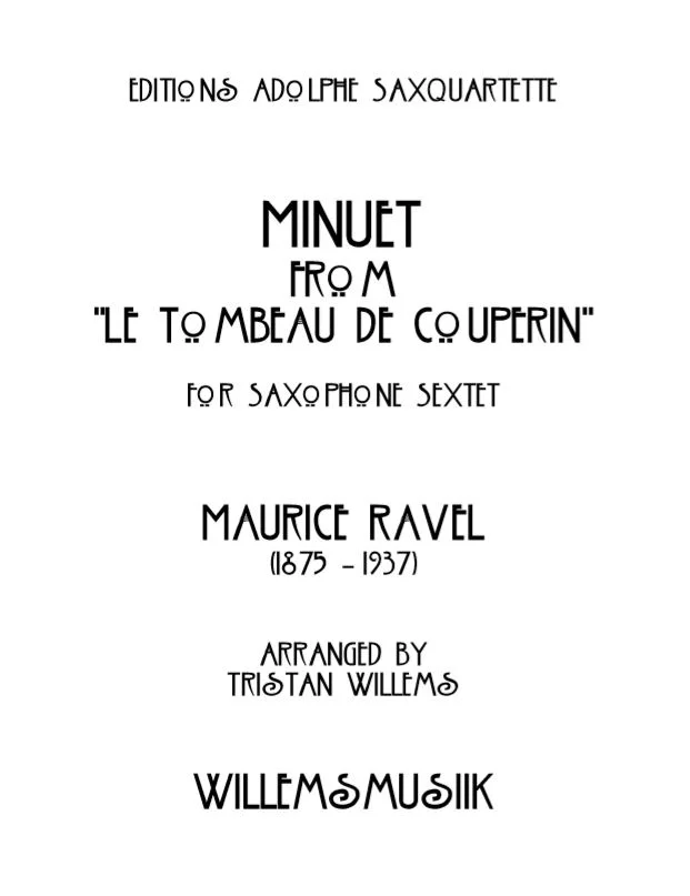 Ravel/Willems - Minuet from 'Le Tombeau de Couperin'