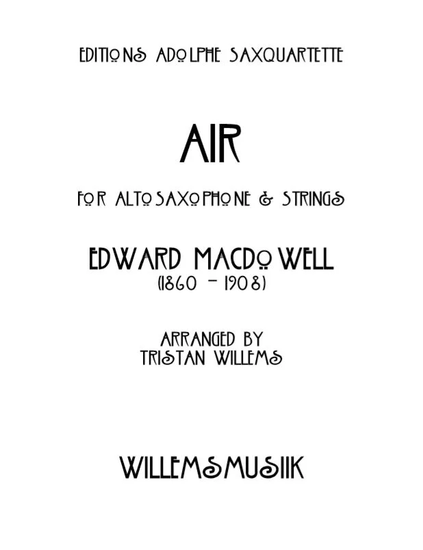 MacDowell/Willems - Air, Opus 49/1