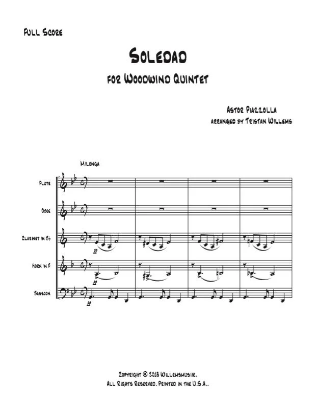 Piazzolla/Willems - Soledad