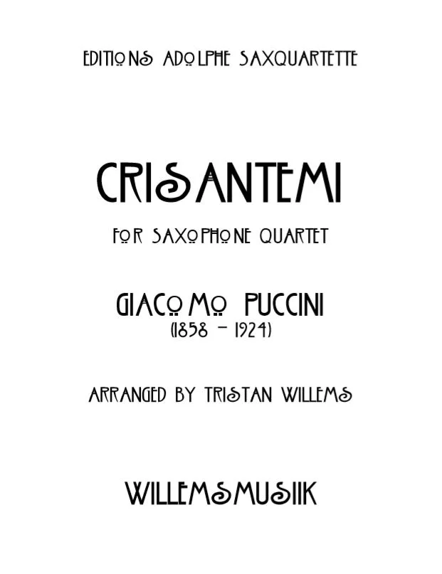 Puccini/Willems - Crisantemi
