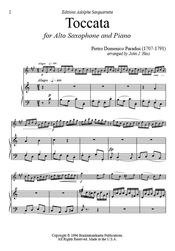 Paradisi/Hess - Toccata