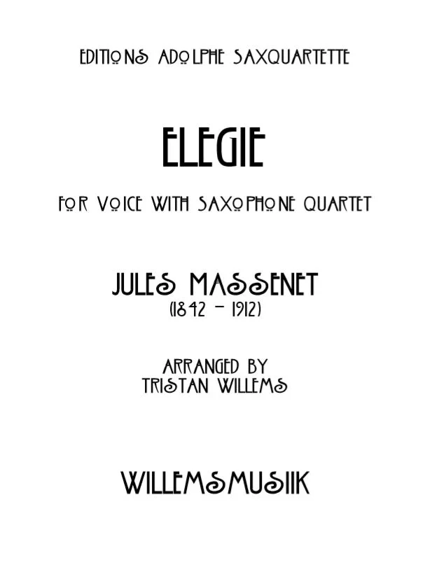 Massenet/Willems - Elegié