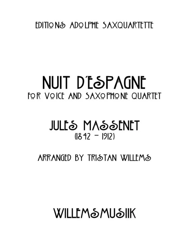 Massenet/Willems - Nuit d'Espagne
