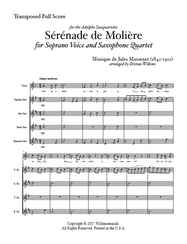 Massenet/Willems - Sérénade de Molière