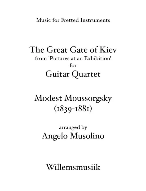 Moussorgsky/Musolino - The Great Gate of Kiev