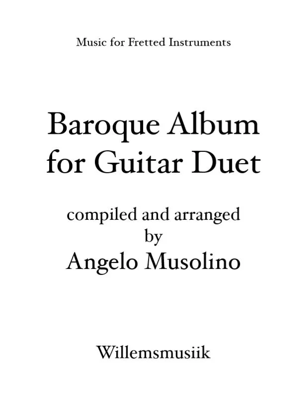 Angelo Musolino - A Baroque Duet Album