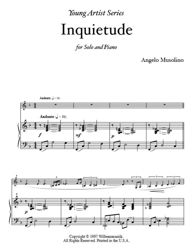 Angelo Musolino - Inquietude
