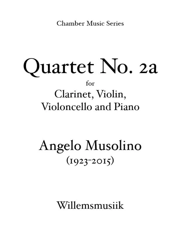 Angelo Musolino - Quartet No. 2a
