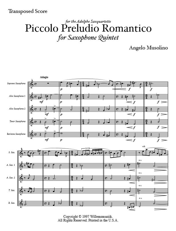 Angelo Musolino - Piccolo Preludio Romantico
