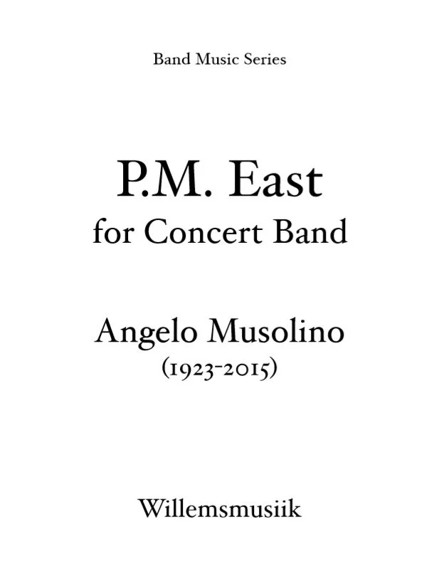 Angelo Musolino - P.M. East