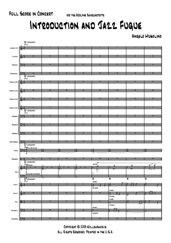 Angelo Musolino - Introduction and Jazz Fugue