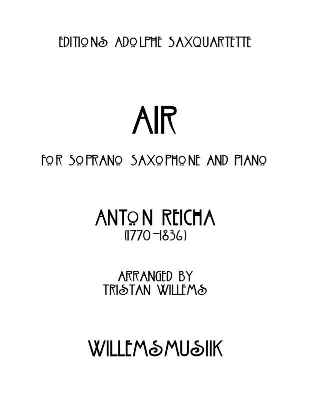 Reicha/Willems - Air