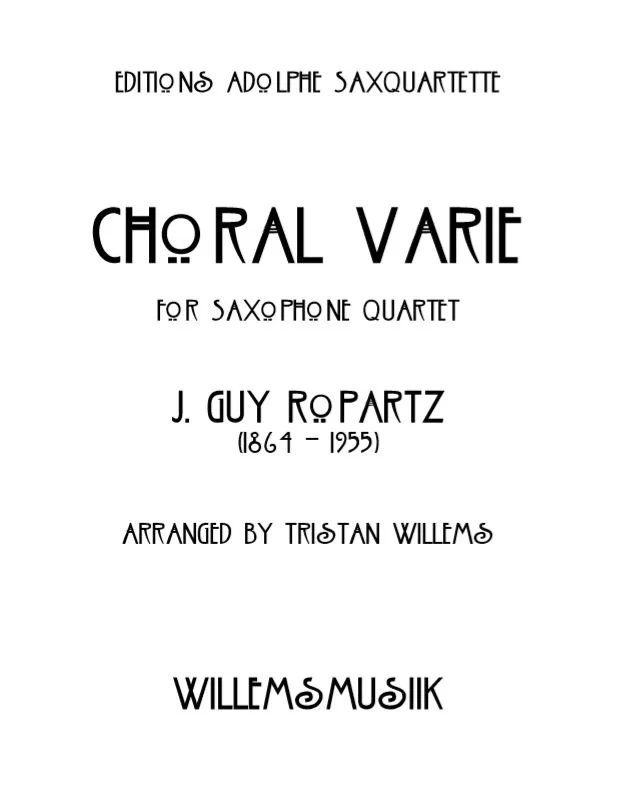 Ropartz/Willems - Choral Varié