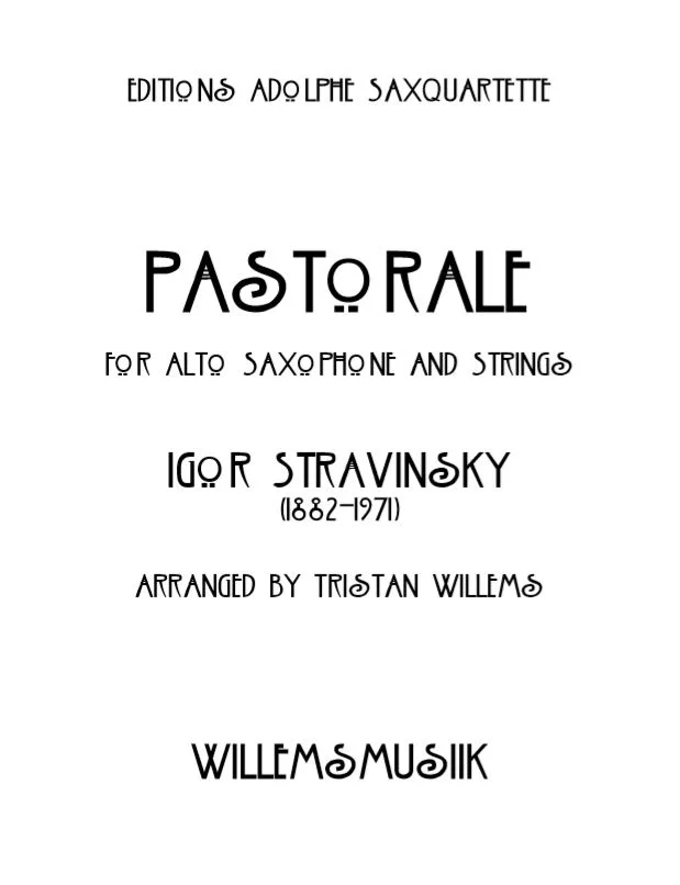 Stravinsky/Willems - Pastorale