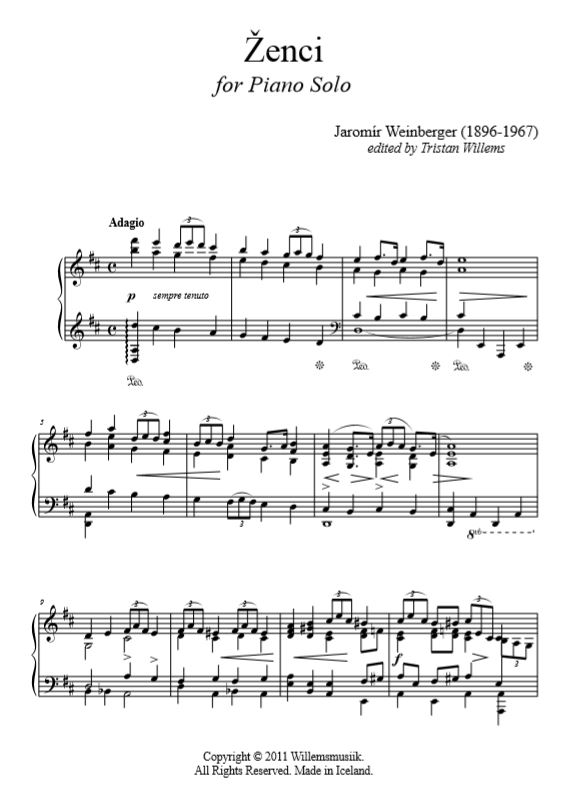 Jaromir Weinberger - Zenci