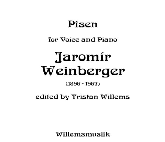 Weinberger, Jaromir - Píseň (Song)