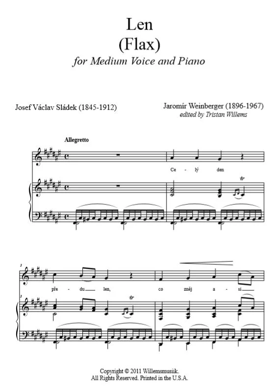 Weinberger, Jaromir - Len (Flax)