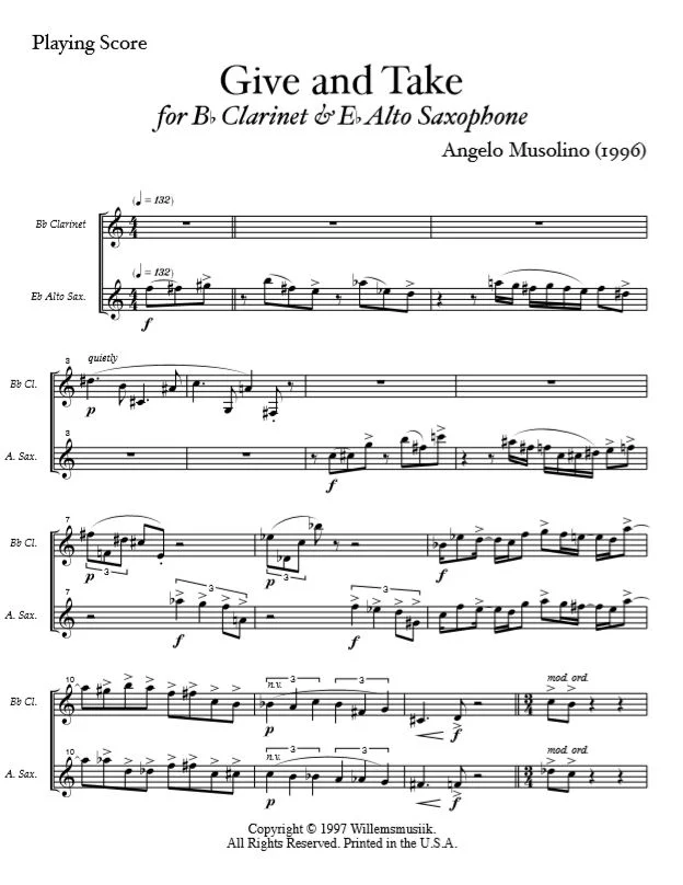 Angelo Musolino - Give and Take