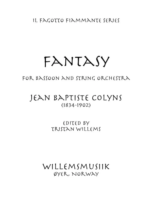 Colyns - Fantasy for Bassoon and String Orchestra