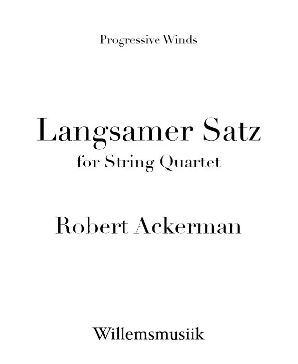 Ackerman - Langsamer Satz for String Quartet